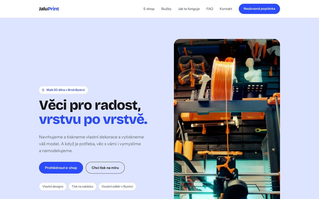 Náhled webu JaluPrint